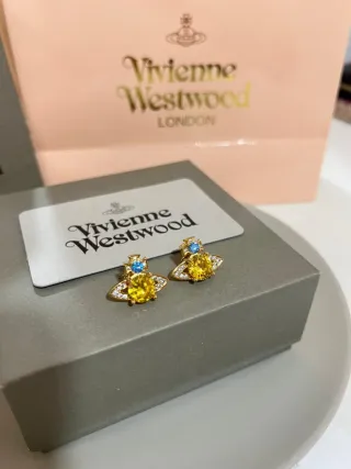 Pendientes Vivienne Westwood Orb Dorados