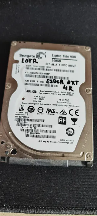 Disco Duro Seagate 500GB SATA 2.5
