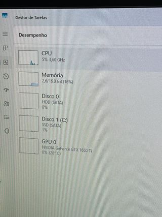 Computador Gaming Ryzen 5 2600 e GTX 1660ti