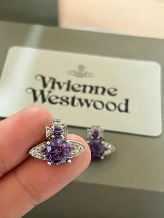 Pendientes Vivienne Westwood Morados