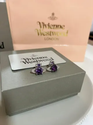 Pendientes Vivienne Westwood Morados