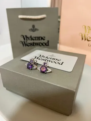 Pendientes Vivienne Westwood Morados
