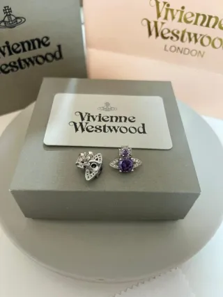 Pendientes Vivienne Westwood Morados