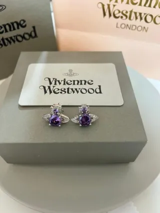 Pendientes Vivienne Westwood Morados