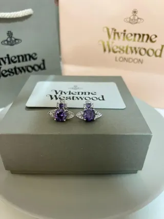 Pendientes Vivienne Westwood Morados