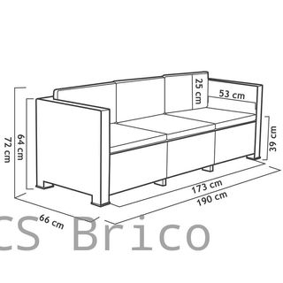 Muebles Jardín Diva Tropea Grafito