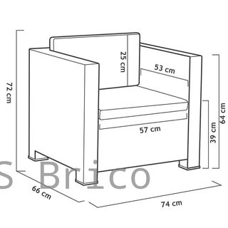 Muebles Jardín Diva Tropea Grafito