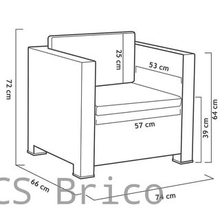 Muebles Jardín Diva Confort Storage Grafito