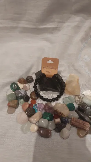 Pulsera Piedra Natural Obsidiana 8mm