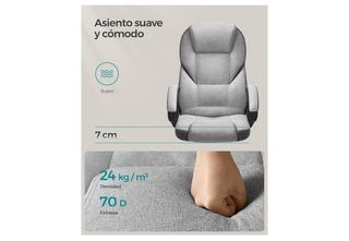 Silla de oficina gris