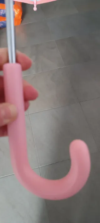 Paraguas infantil transparente con dibujos