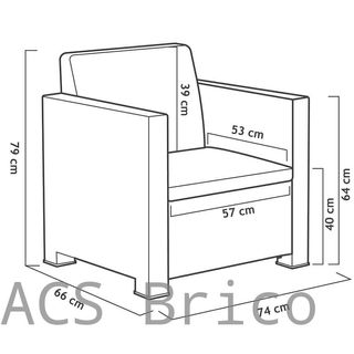 Muebles Jardín Evo Confort Grafito