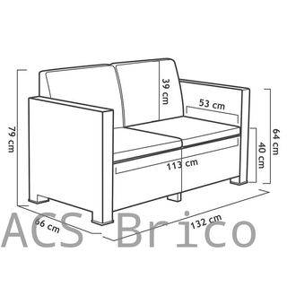 Muebles Jardín Evo Confort Grafito