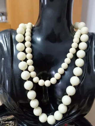 2 collane perle avoriolina
