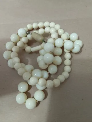 2 collane perle avoriolina