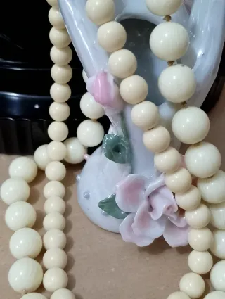 2 collane perle avoriolina