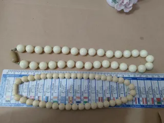 2 collane perle avoriolina