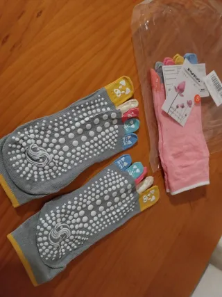 Calcetines Yoga Pilates PUTUO, 2 pares.