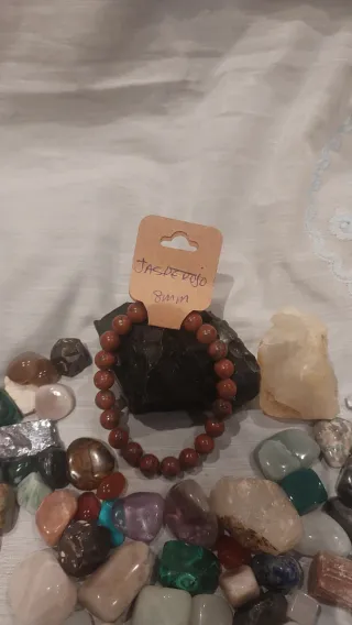 Pulsera Jaspe Rojo 8mm Piedra Natural