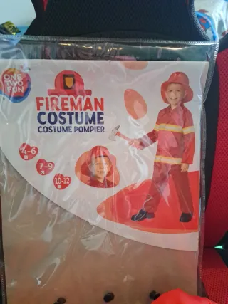 Disfraz Bombero Niño Talla 7-8