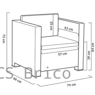 Muebles Jardín Diva Confort Storage Grafito
