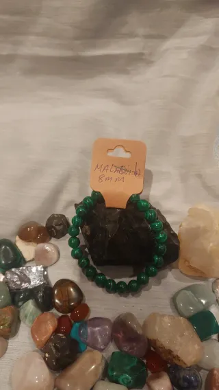 Pulsera Malaquita Natural 8mm