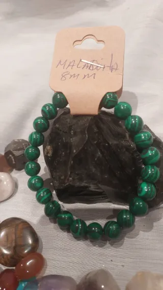 Pulsera Malaquita Natural 8mm