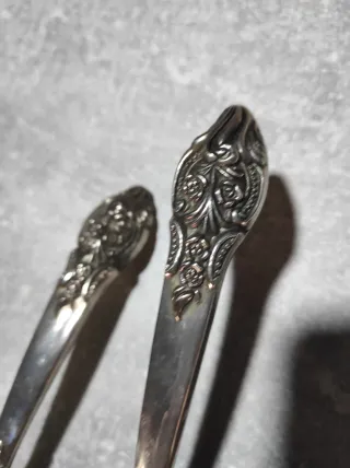 Antiguo Set Recoge Migas Alpaca