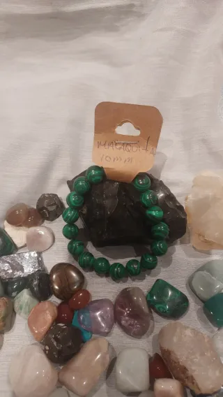 Pulsera Malaquita Natural 10mm