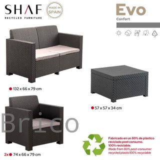 Muebles Jardín Evo Confort Grafito