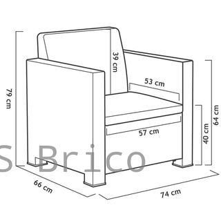 Muebles Jardín Evo Confort Grafito