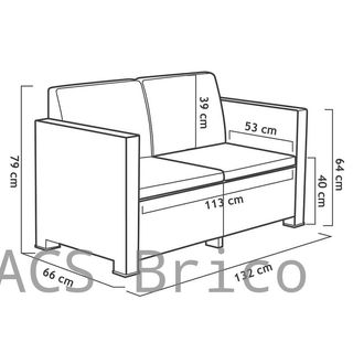 Muebles Jardín Evo Confort Grafito