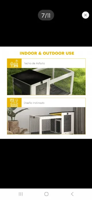 Jaula Madera Conejo Ruedas