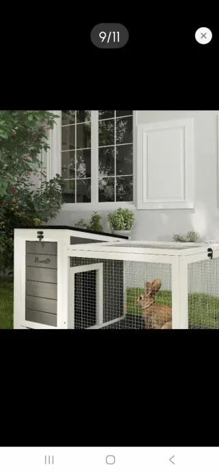 Jaula Madera Conejo Ruedas