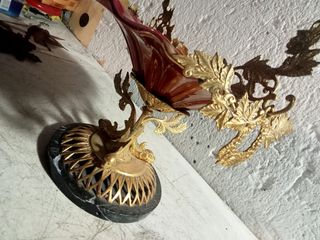 ANTIGUO VINTAGE CENTRO BRONCE GRANDE B E