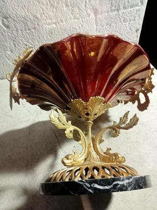 ANTIGUO VINTAGE CENTRO BRONCE GRANDE B E