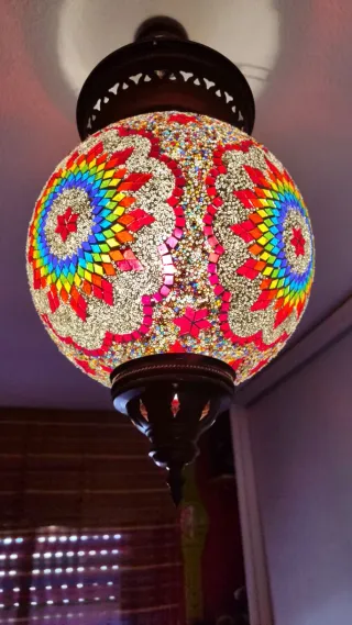 Lámpara de techo mosaico