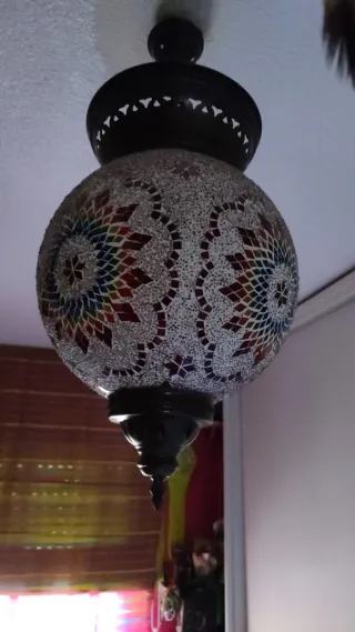 Lámpara de techo mosaico