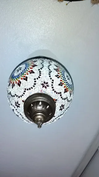 Lámpara de techo mosaico