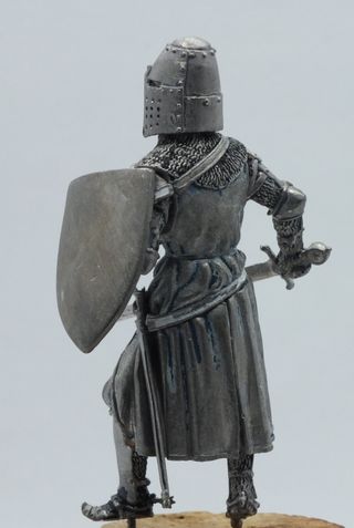 Cavaliere medievale xii xiii secolo miniatura 75mm