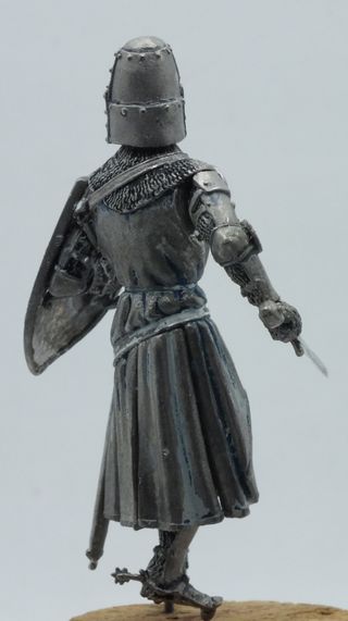 Cavaliere medievale xii xiii secolo miniatura 75mm