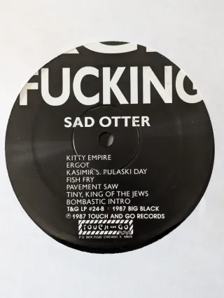 Big Black - Songs About Fucking LP 1987