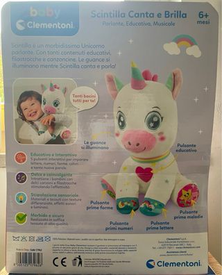 Clementoni Scintilla Canta e Brilla Unicorno