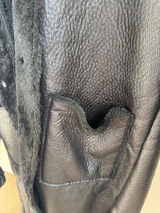 Abrigo Tiffosi Negro con Forro de Pelo