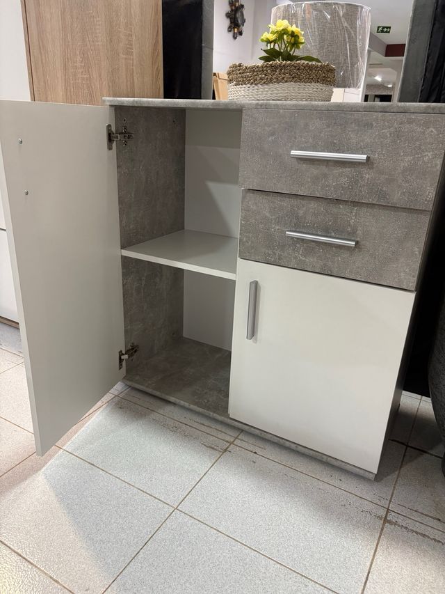 Recibidor Jhoana Blanco con Gris