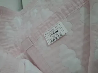 Colcha cuna niña rosa