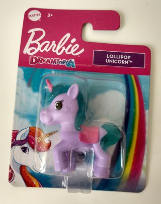 SPLENDIDO SET DI FIGURE BARBIE DREAMTOPIA UNICORNI SPARKLE CAKE, GELATO, SUCCHIELLO. MATTEL 2022