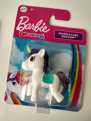 SPLENDIDO SET DI FIGURE BARBIE DREAMTOPIA UNICORNI SPARKLE CAKE, GELATO, SUCCHIELLO. MATTEL 2022