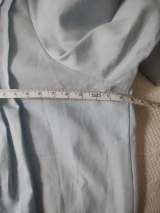 Blusa azu claro l con bordado t. S