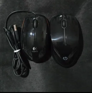Mouse Logitech + HP Nero